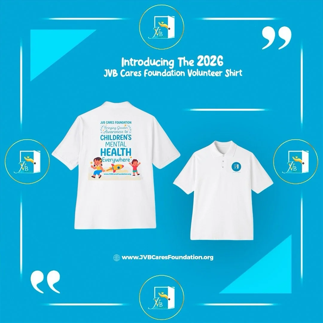 The 2026 JVB Cares Volunteer T-Shirt is here.

Originally designed for the volunteers who help bring our programs to life, this shirt also represents something bigger &mdash; a shared commitment to showing up for children and supporting their emotion