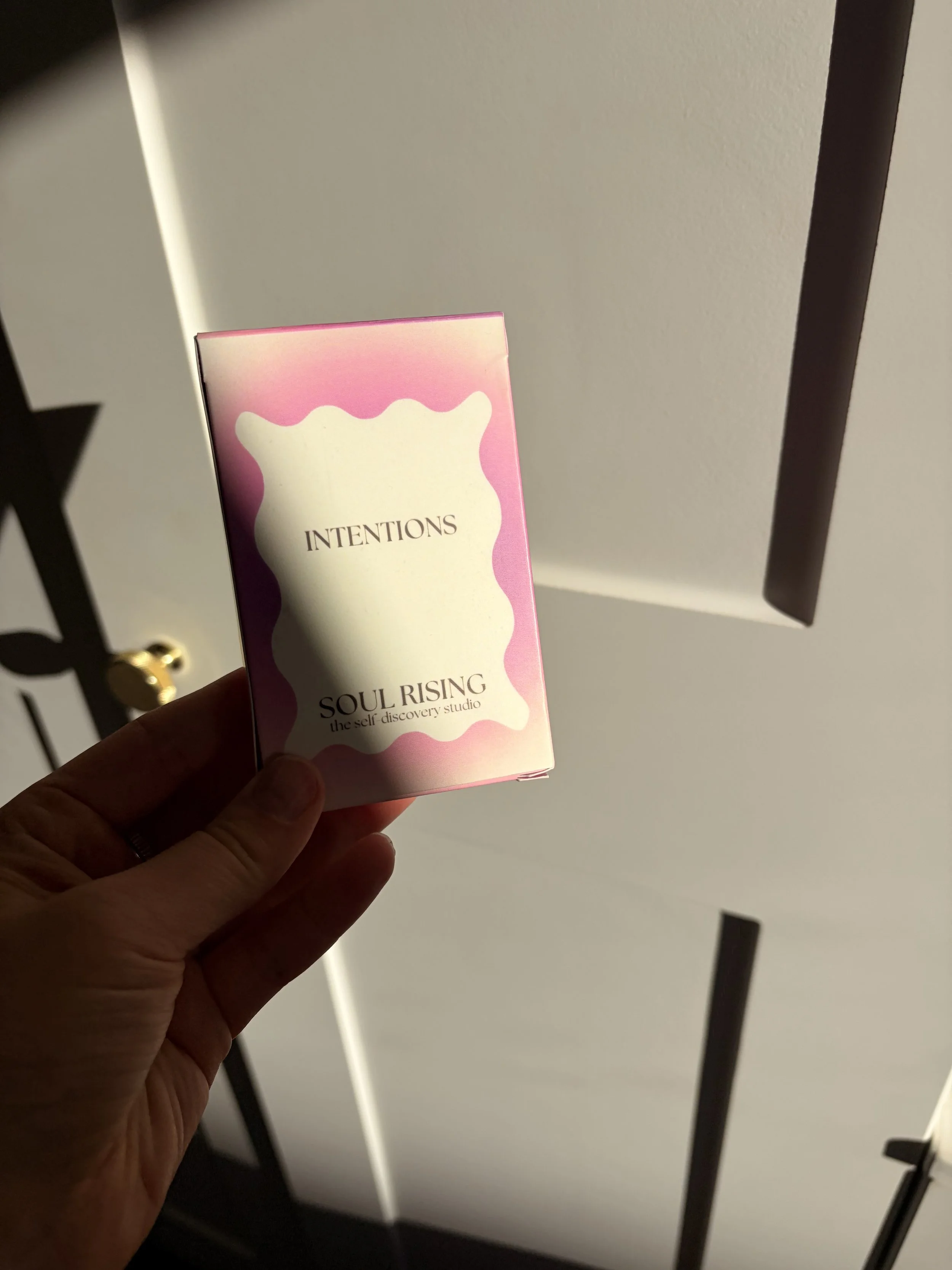 Intention setting affirmation cards