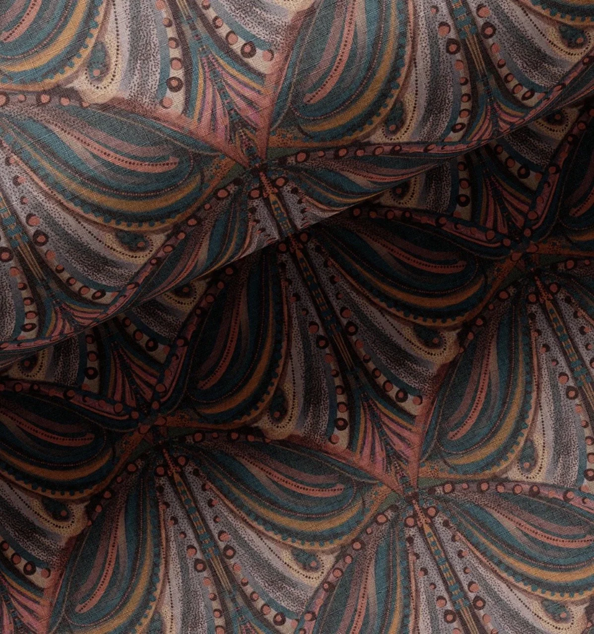 Mumbai Deco | Cinnamon (available in linen blend or velvet )