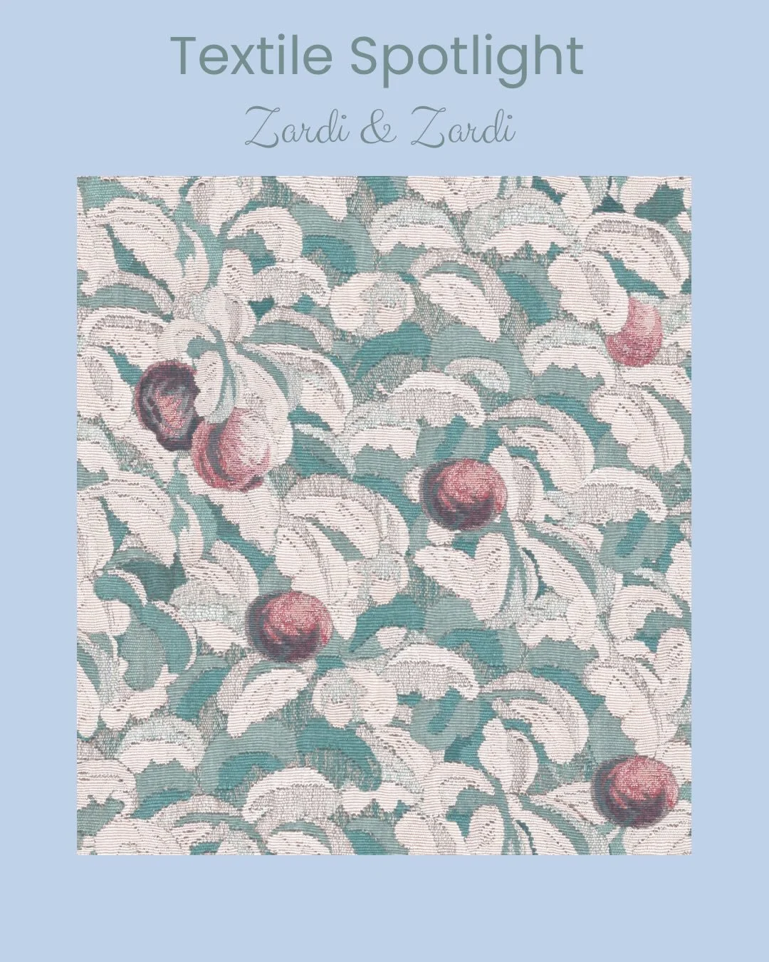 Fabric Friday! ✨

This week we&rsquo;re featuring La Belle Vie Orchard by @zardi_and_zardi 

This design showcases the historic beauty of a tapestry  inside Ham House, one of the best preserved and grandest 17th century mansions in England. The origi