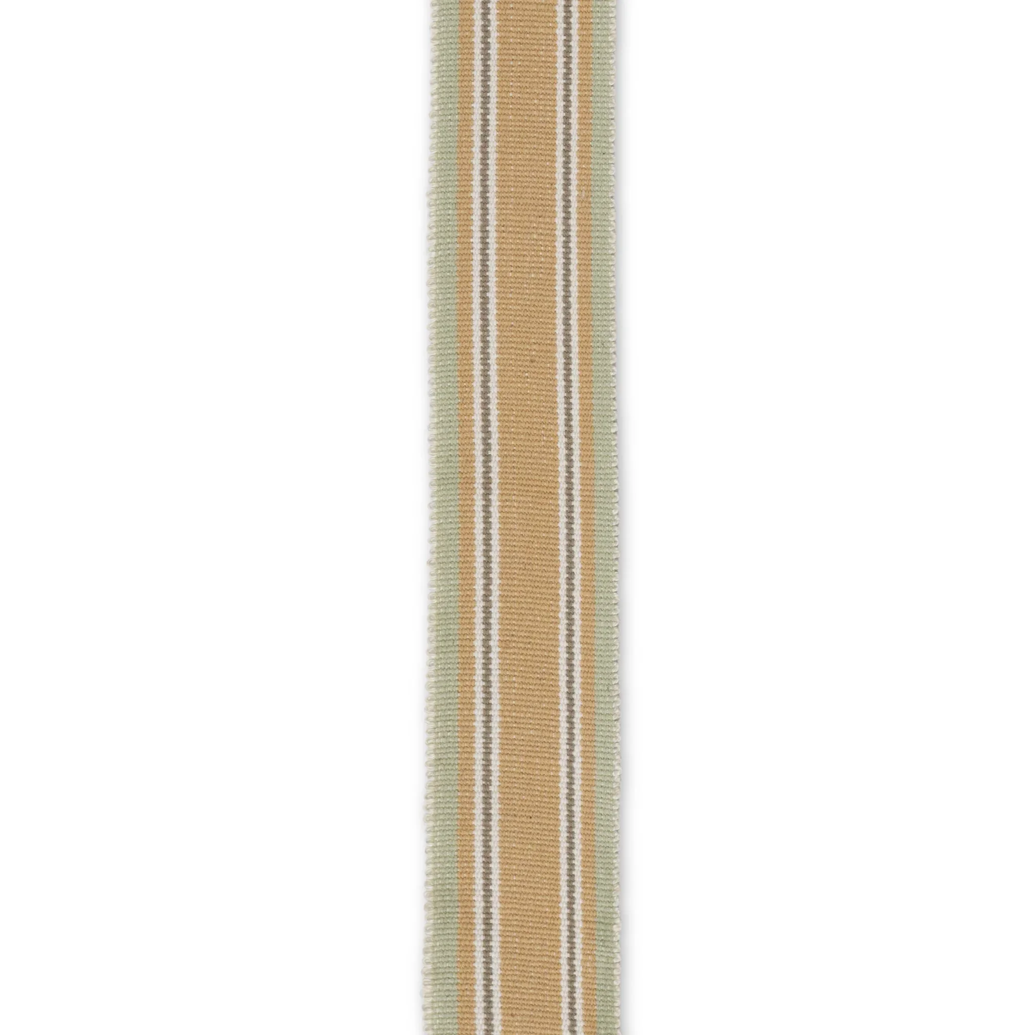 Volga Linen | Folkloric Stripe Braid in Biscotti