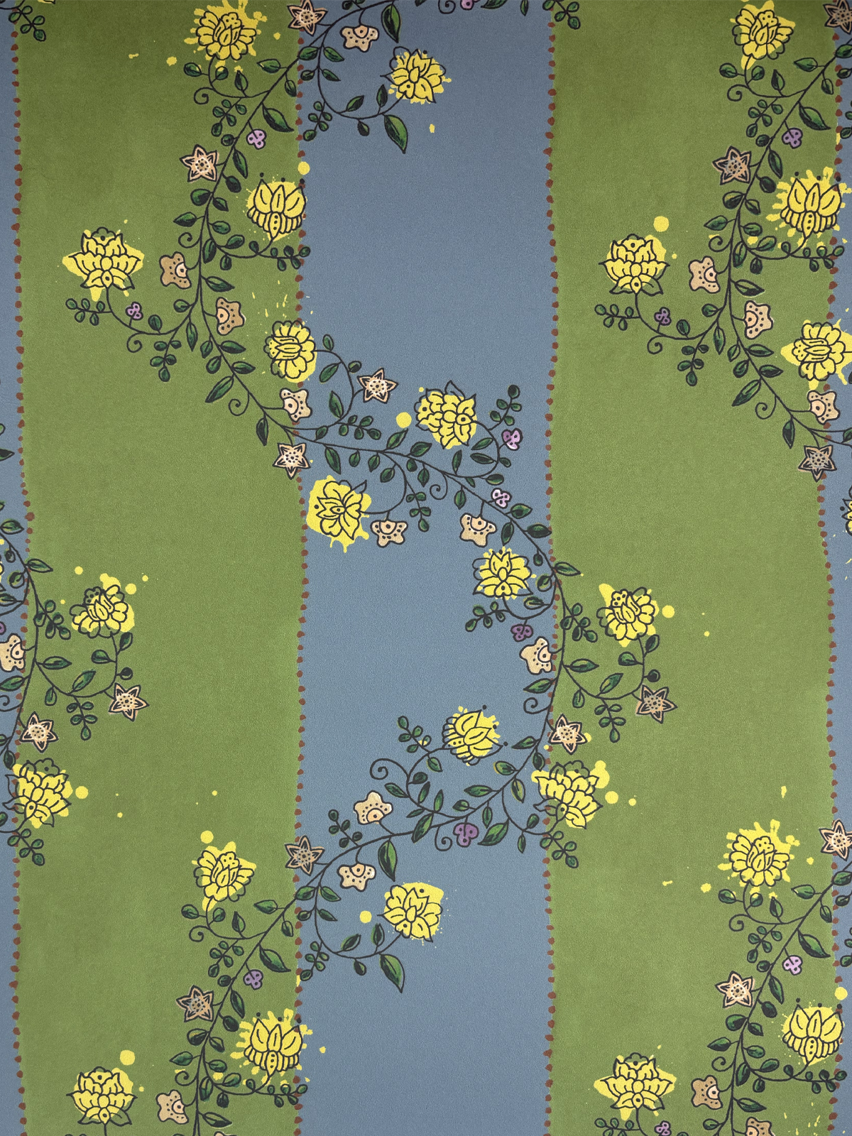 Vine Blots | Artichoke & Dusty Blue