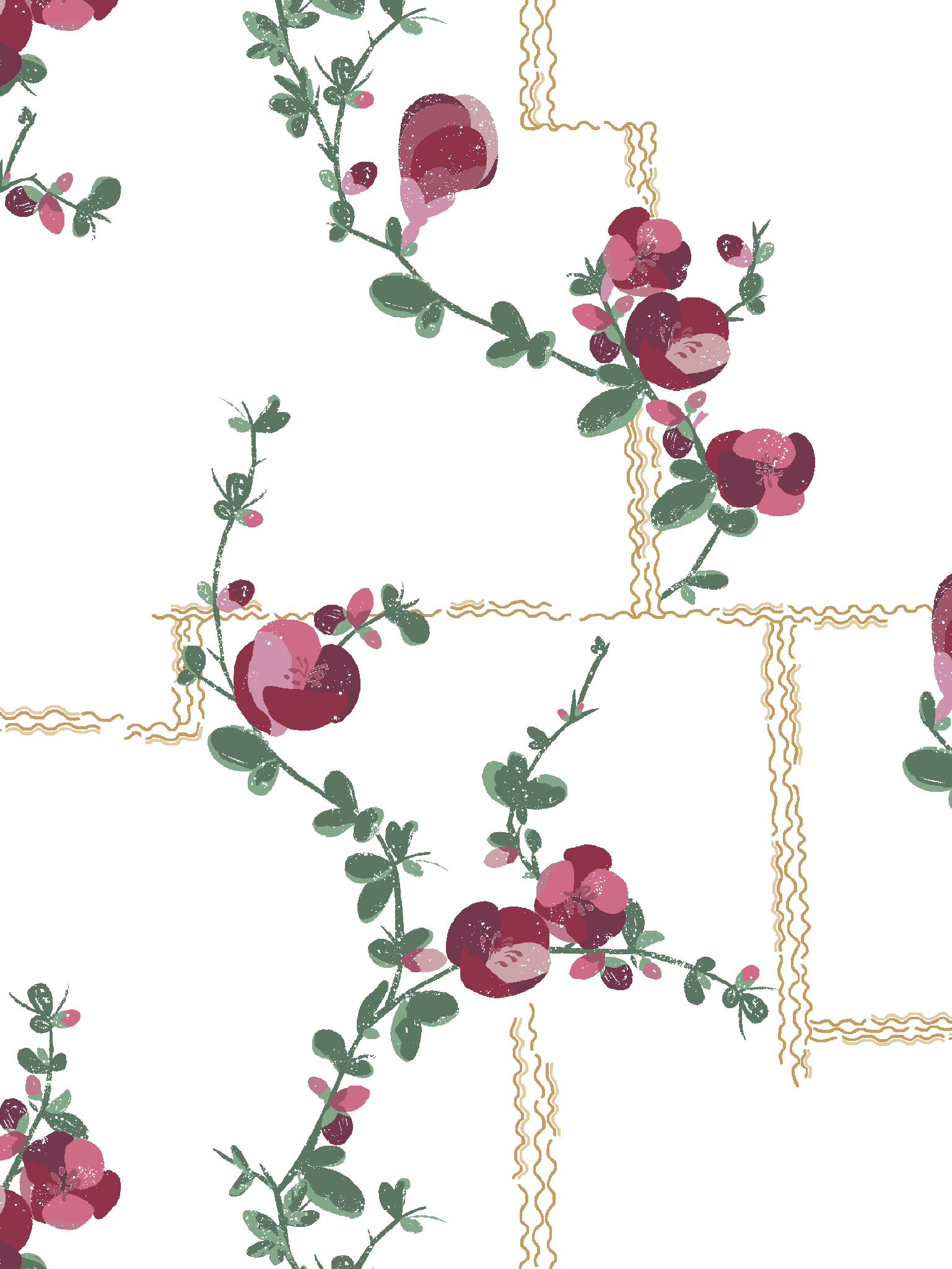 Coco | Fuchsia on White