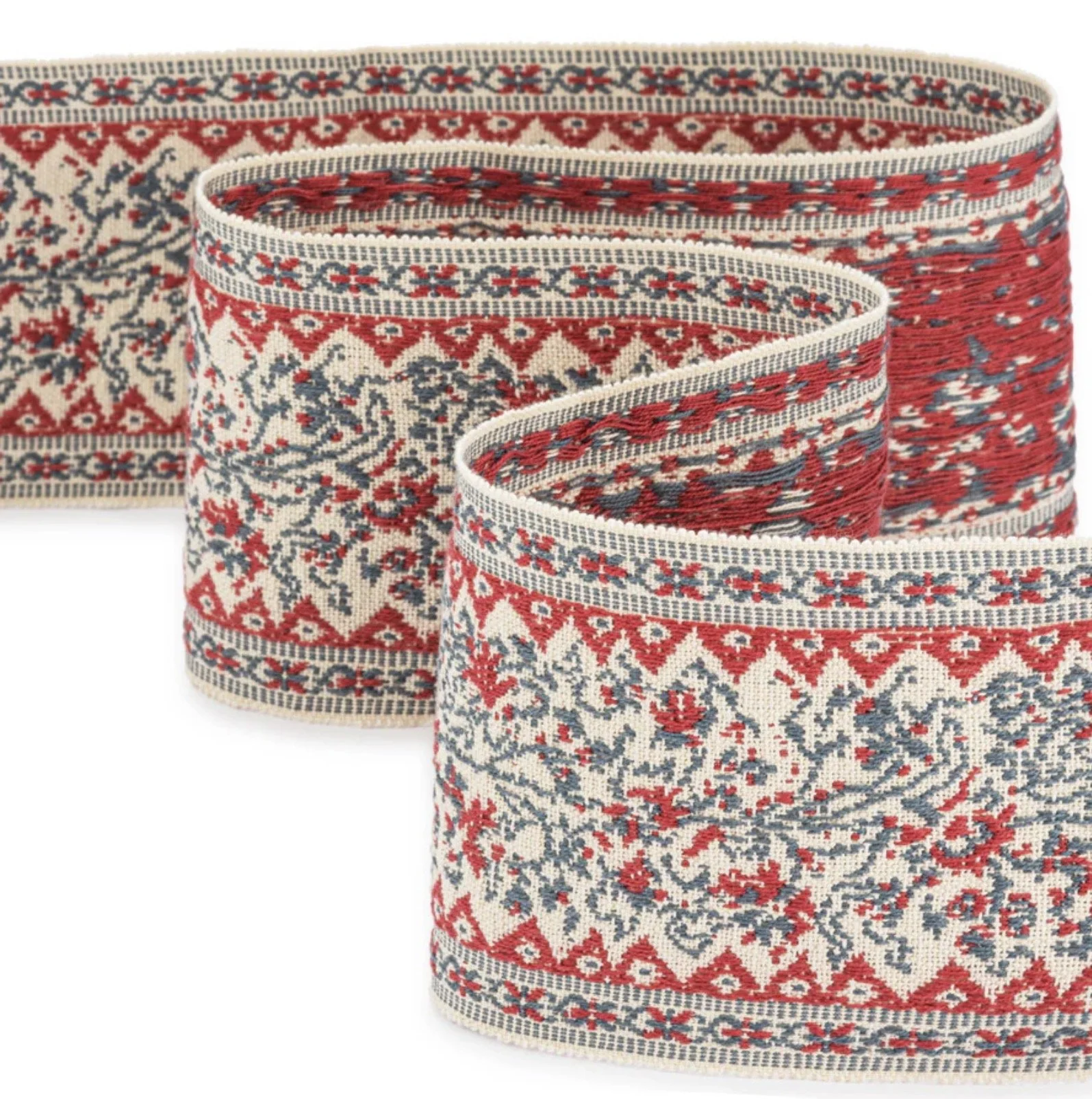 Inchyra | Jaujac Gimp in Carmine Blue