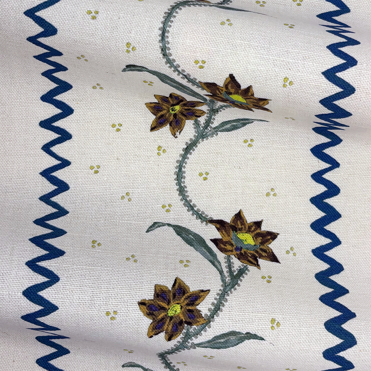 Floral Stripe | Midnight Truffle