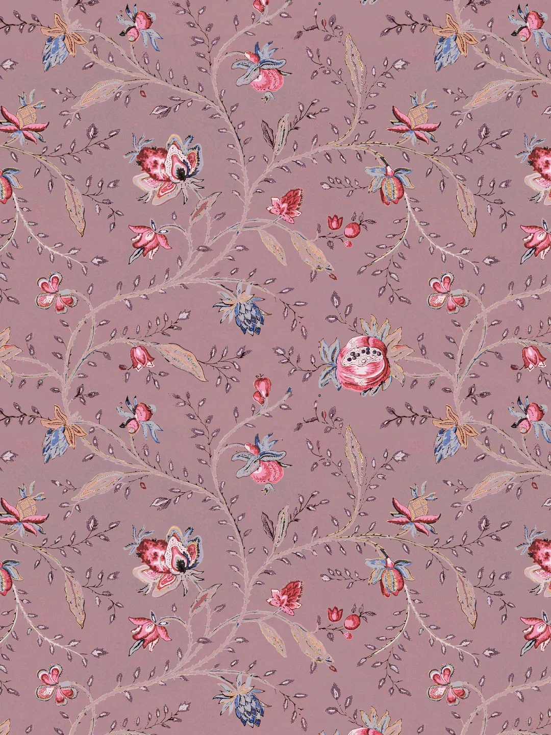 Indienne Floral | Plum