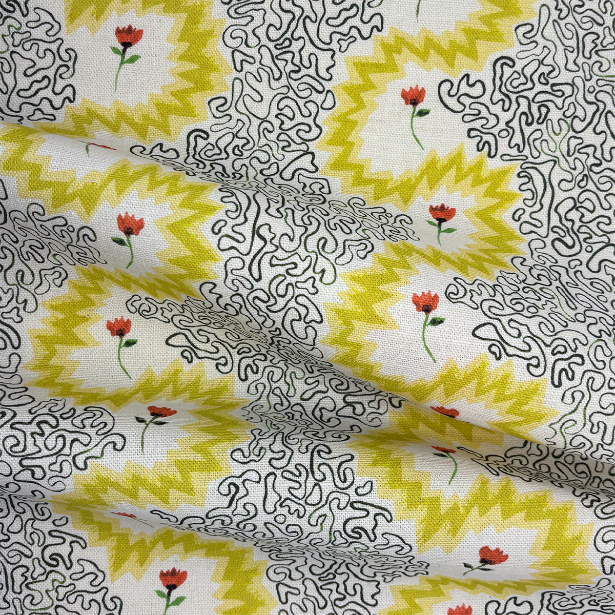 Floral Zigzag | Butterscotch Glow