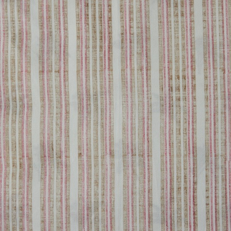 Triple Stripe Pink Oyster on Ivory (Archiving Soon)