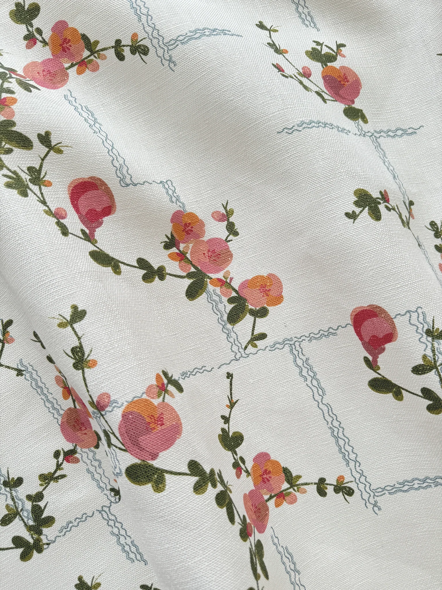 Coco | White Linen Fabric