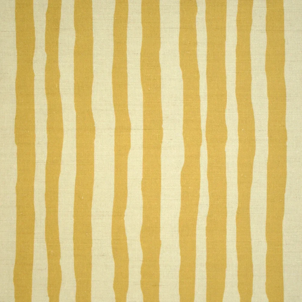 Painted Stripe Fabric | Mustard