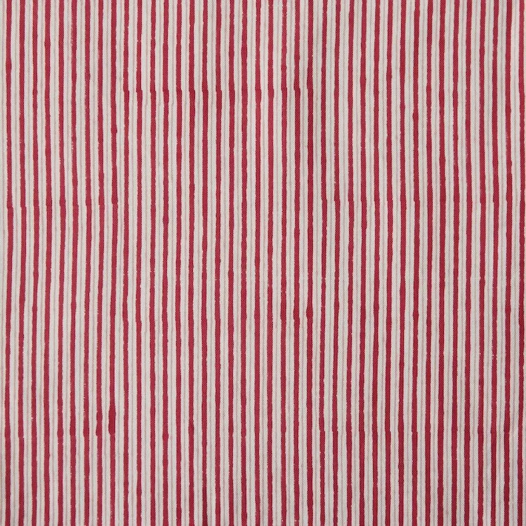 Double Stripe | Poppy/Candy on Ivory