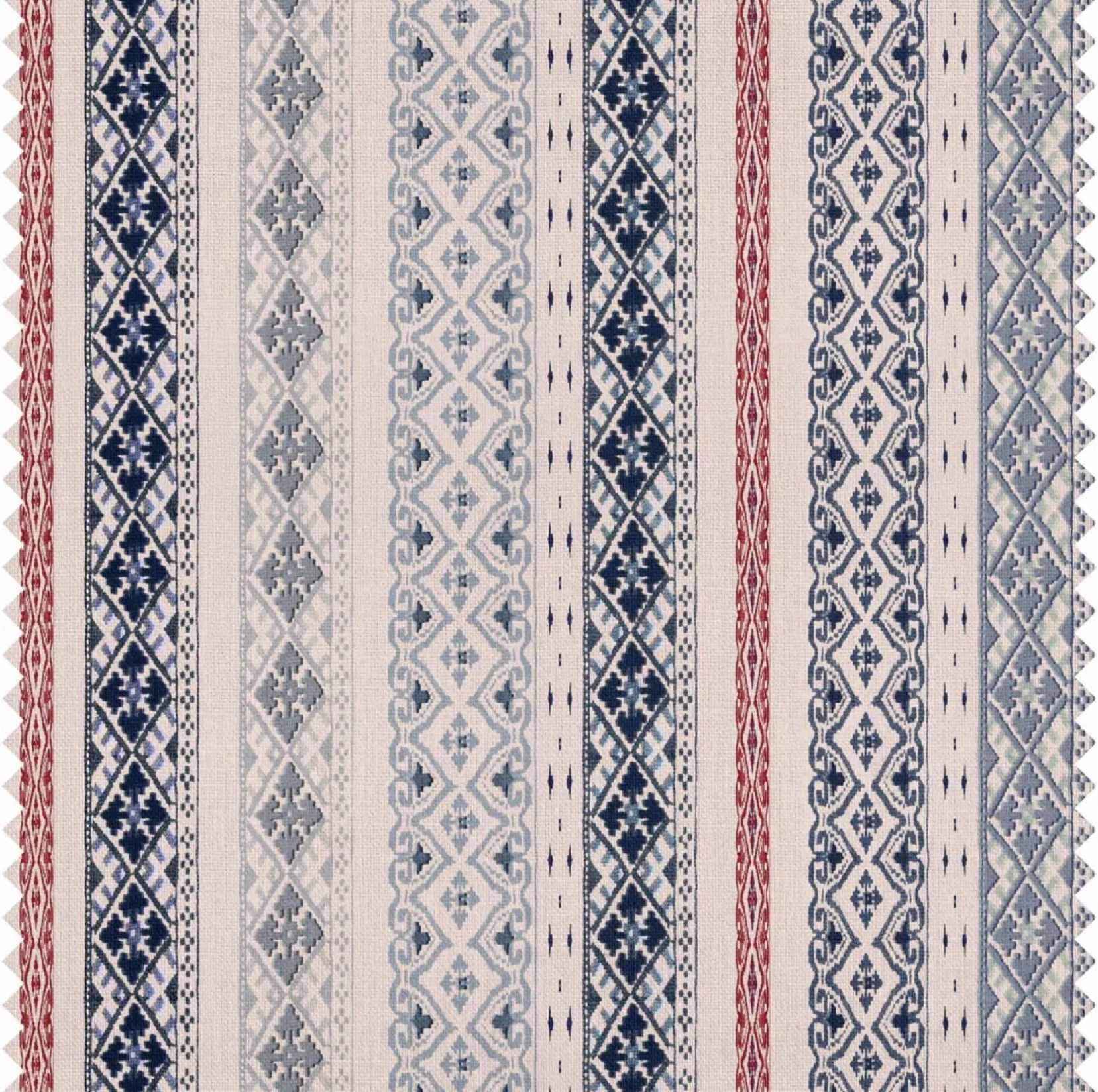 Takla Stripe | Blue and Red