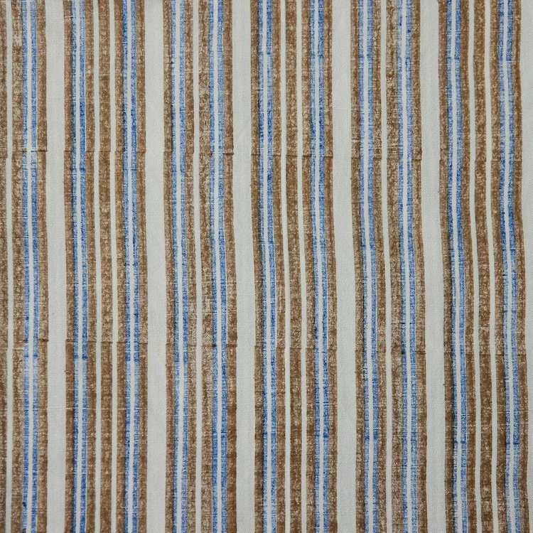 Triple Stripe | Indigo Oyster on Ivory (Archiving Soon)