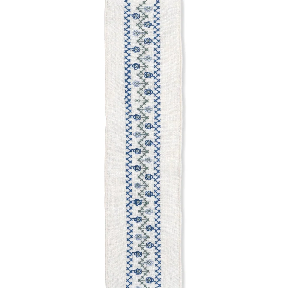 Volga x Tess Newall | Trellis Cross Stitch Braid in Cornflower