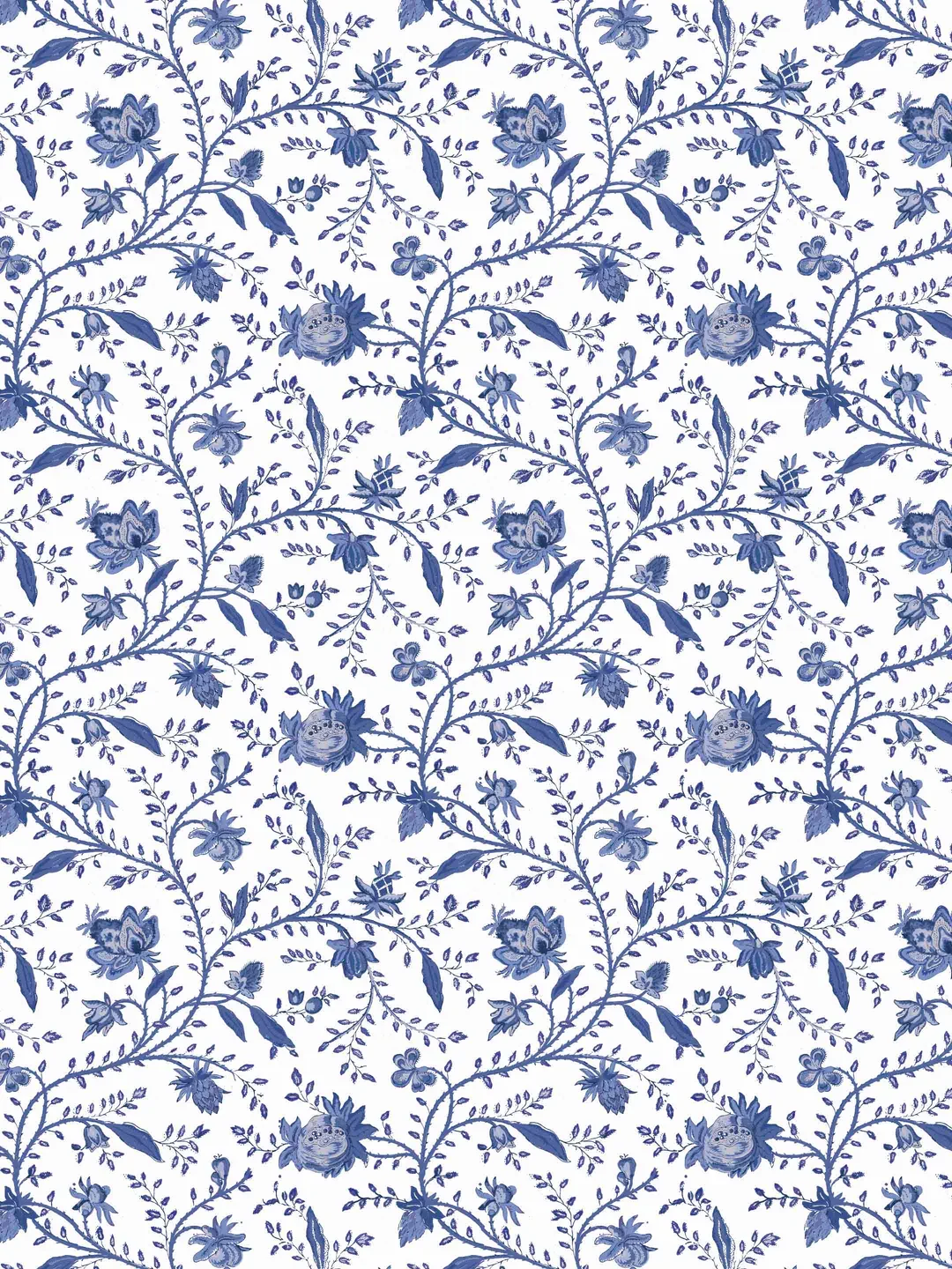 Indienne Floral | Delft Blue