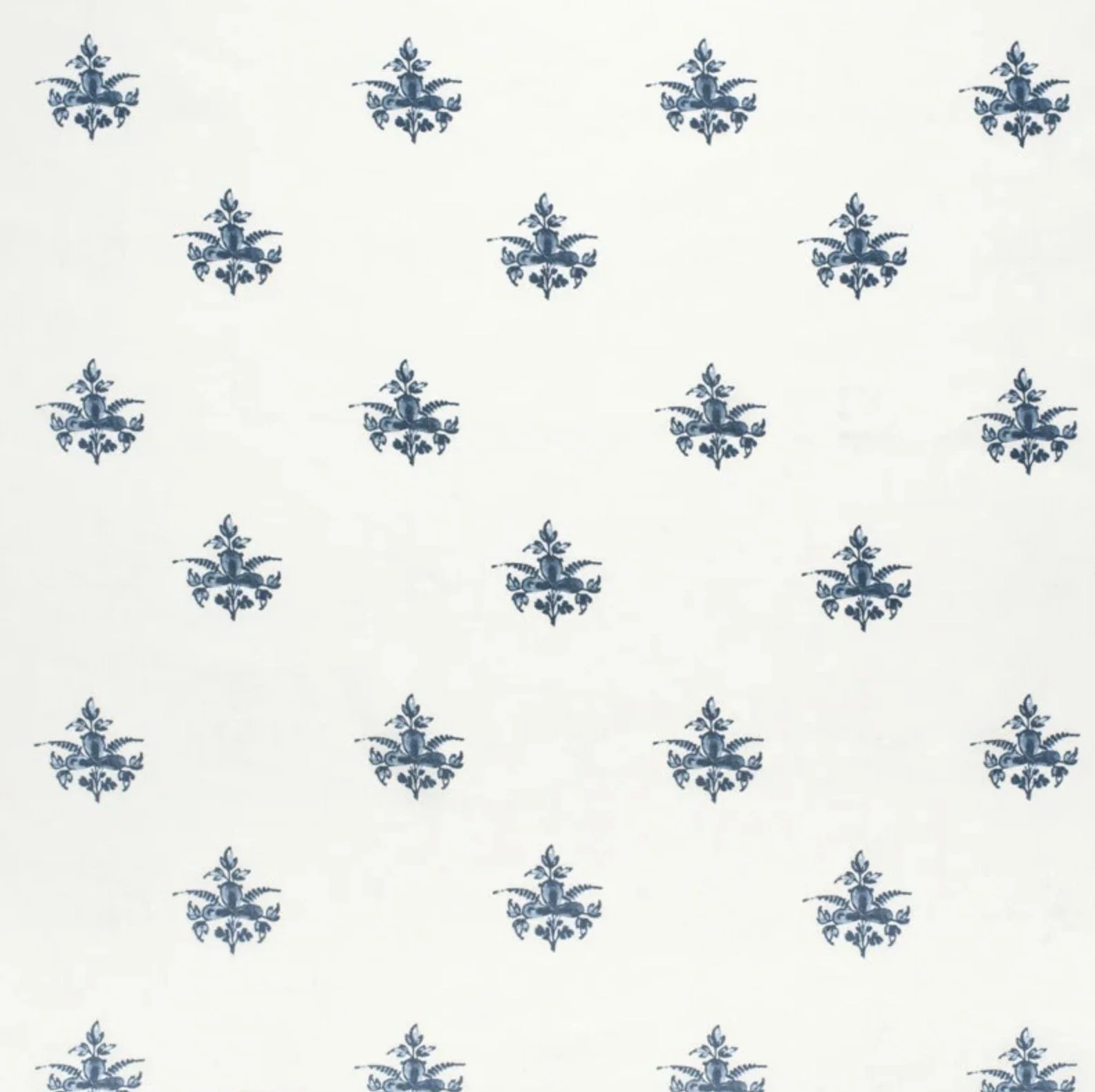 Trifolium Clover Linen | Midnight On Ivory