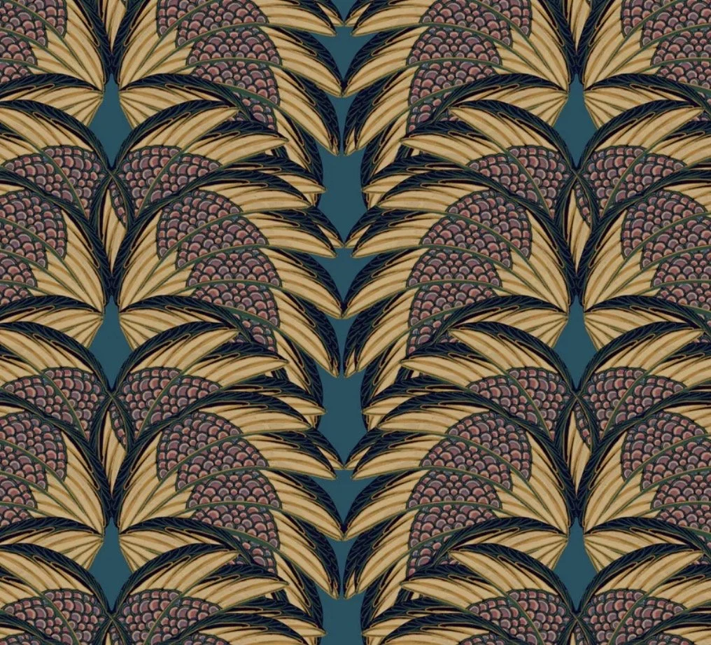 Plume | Indigo (available as a linen blend or velvet)