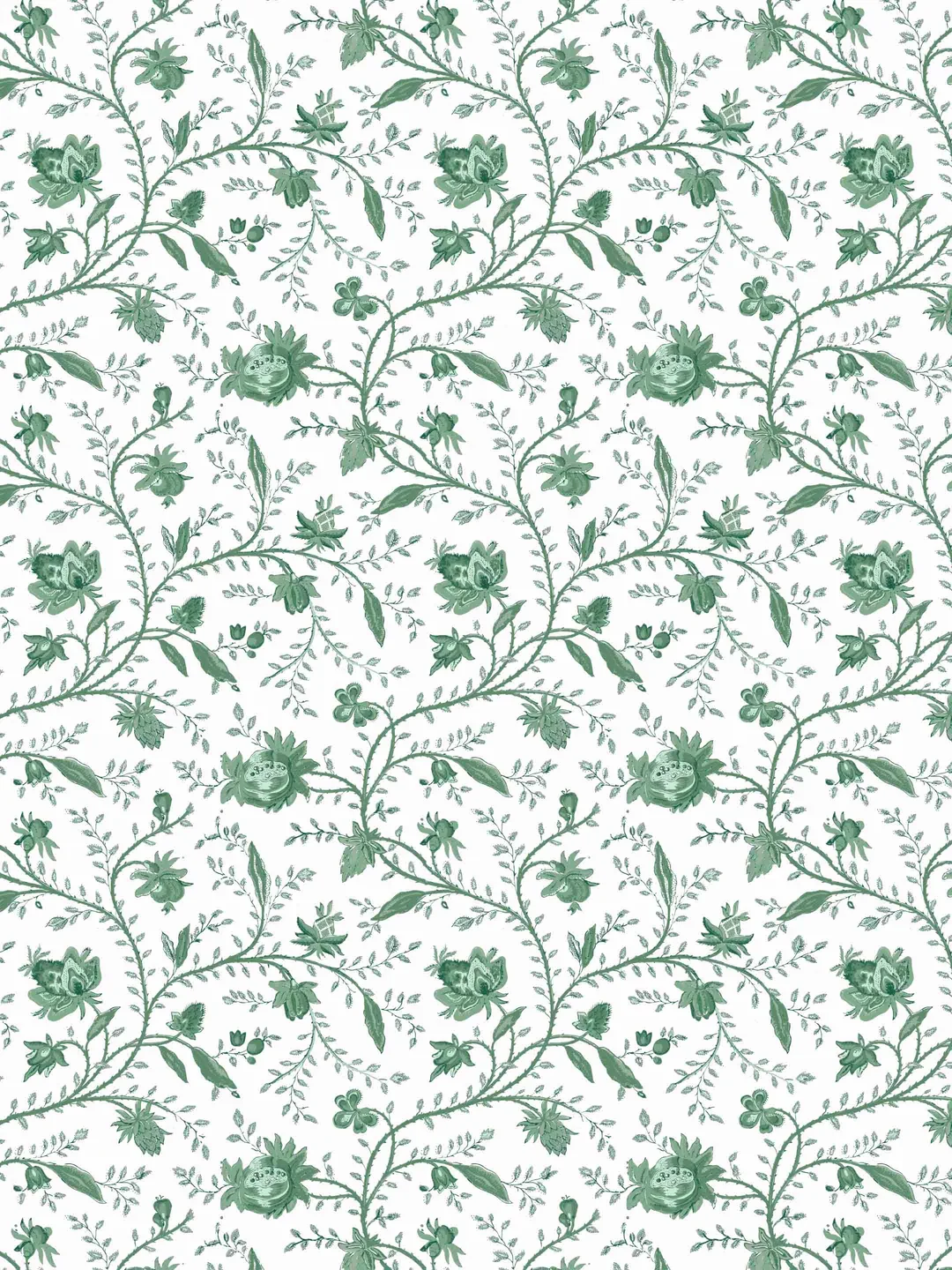 Indienne Floral | Tourmaline Green