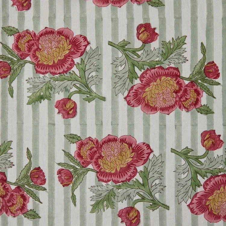 Madeleines Rose | Mist Stripe on Ivory