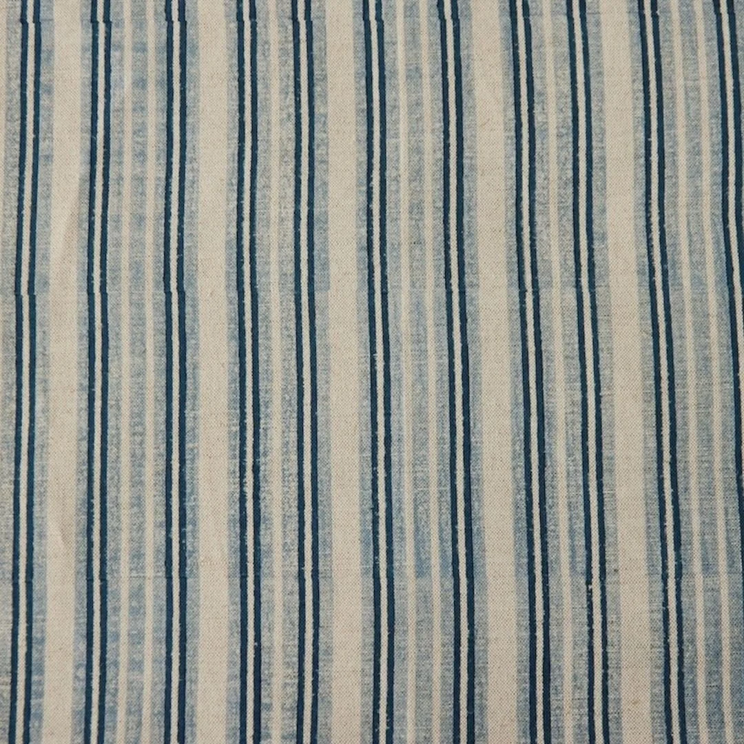 Triple Stripe | Indigo Pale Blue on Natural