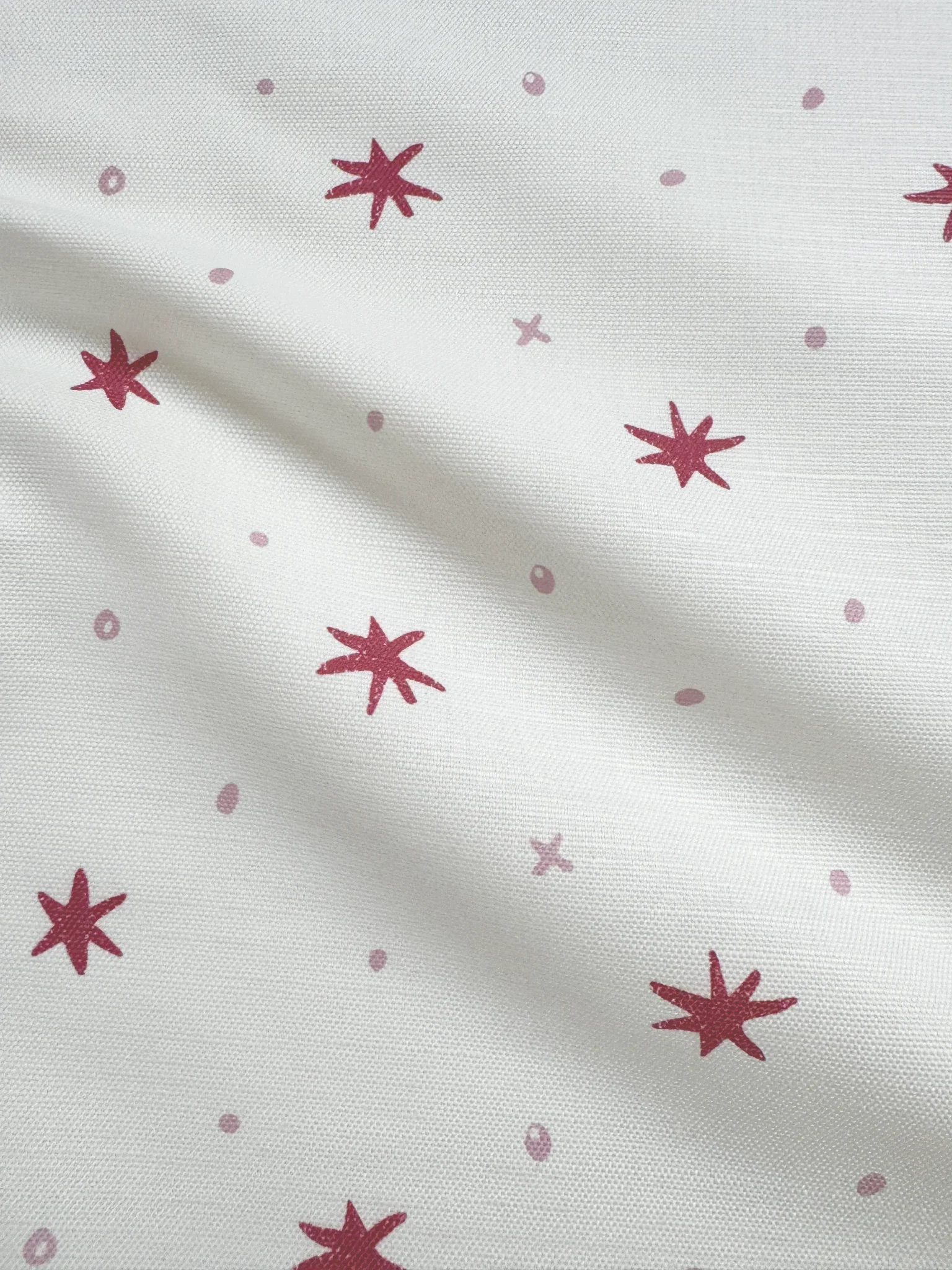 Ensueño | Linen Cotton Fabric Raspberry