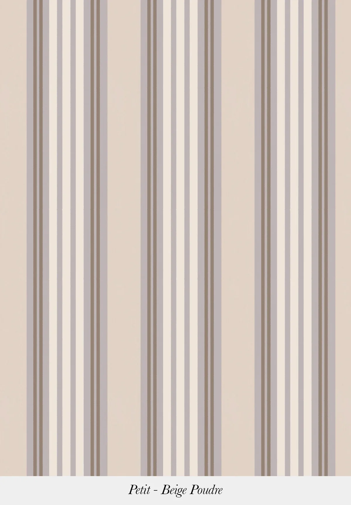 Stripe Claudine | Beige Poudre
