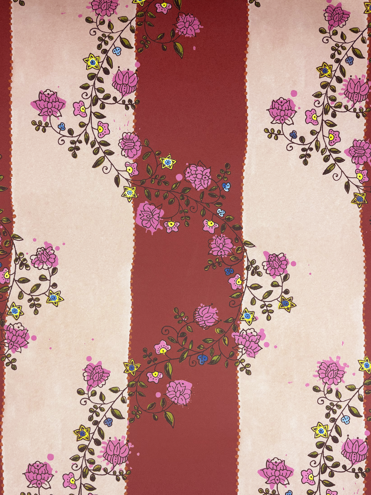 Vine Blots | Crimson & Fuschia Blaze