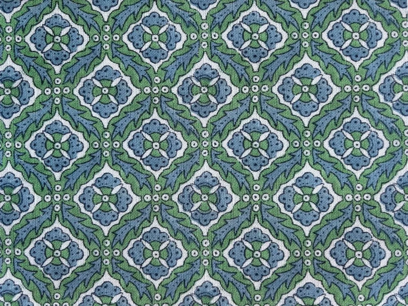 Istanbul | Green/Sky on Ivory (Archiving Soon)