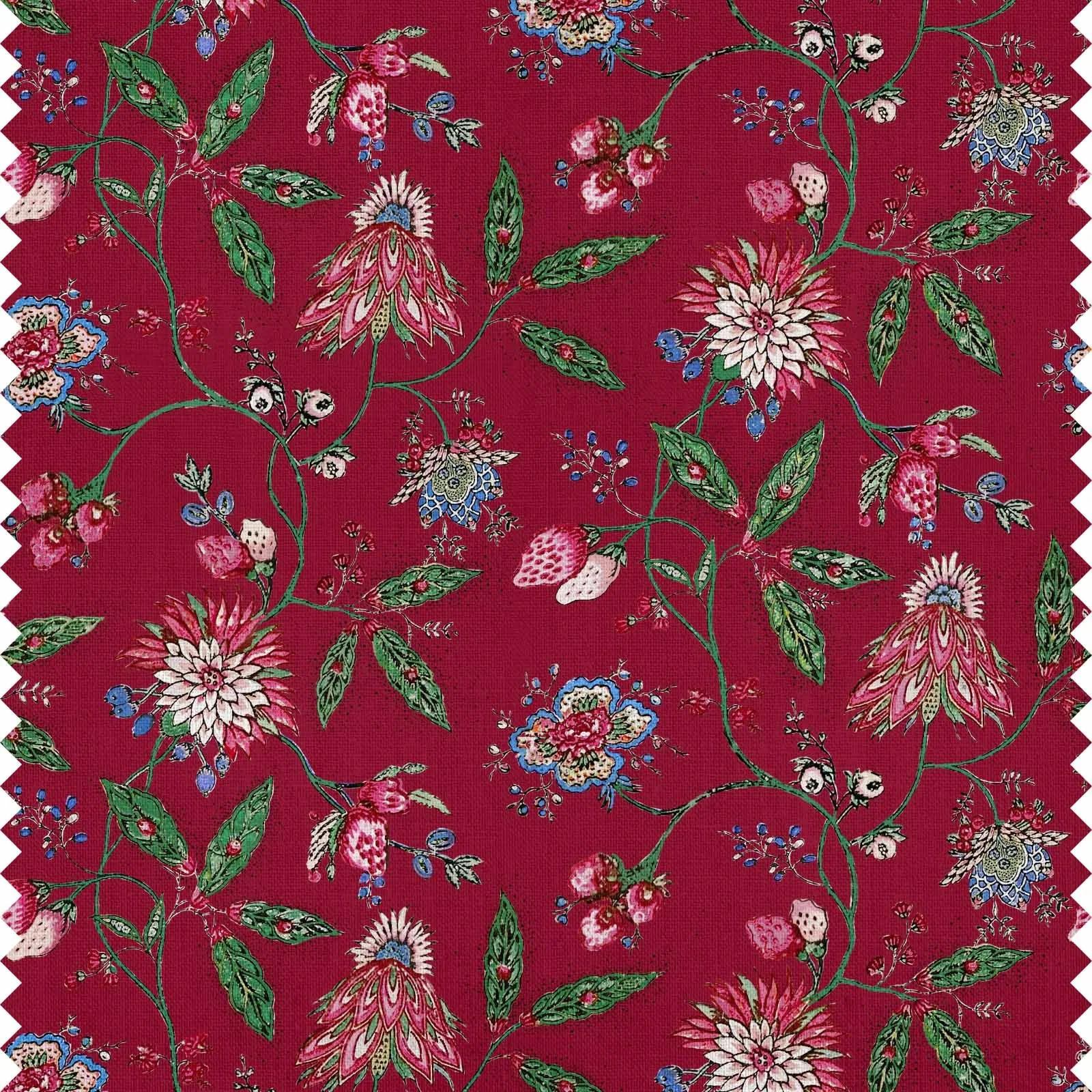 Amalita Floral | Fuchsia Red 