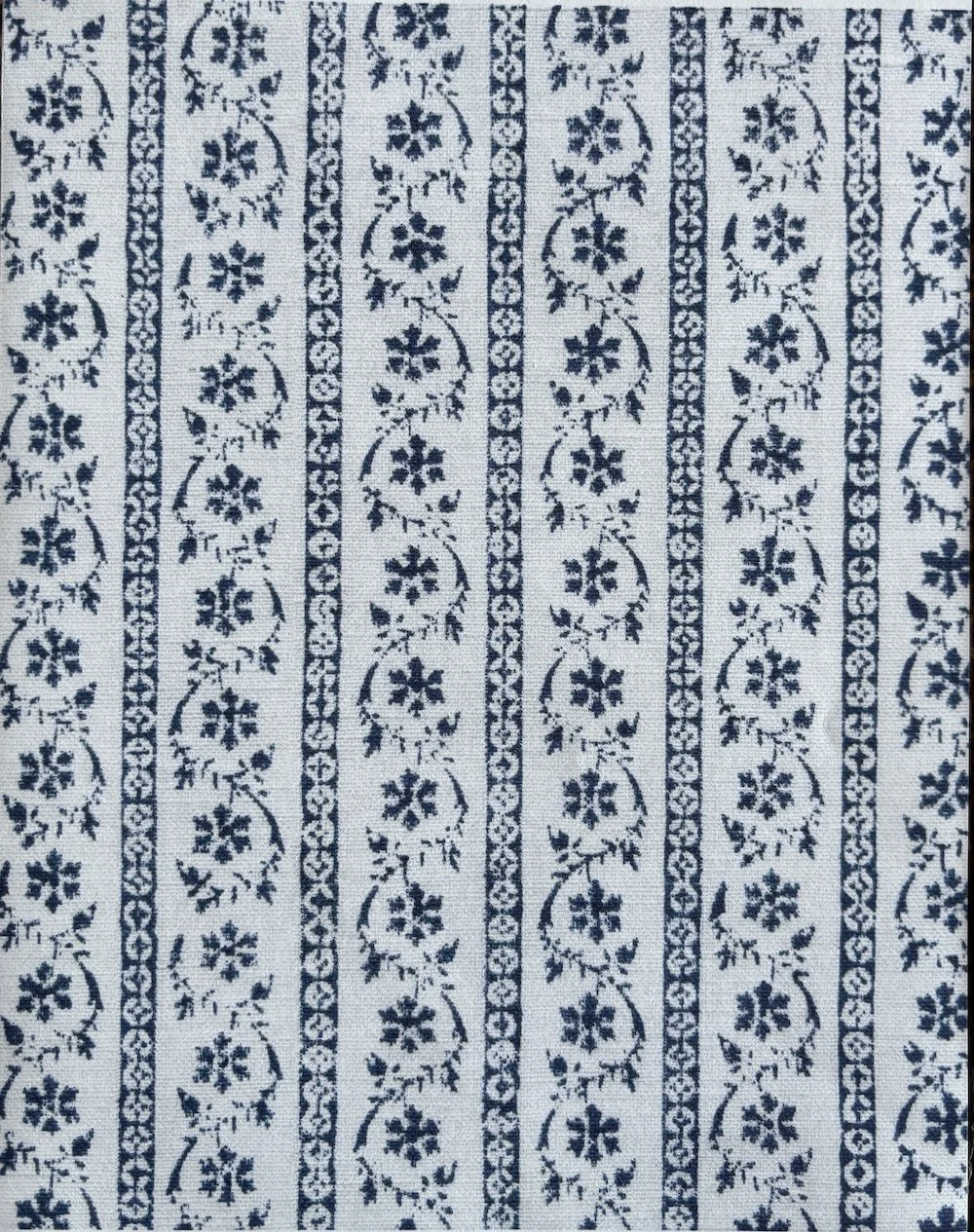 Daisy Chain | Indigo on Ivory