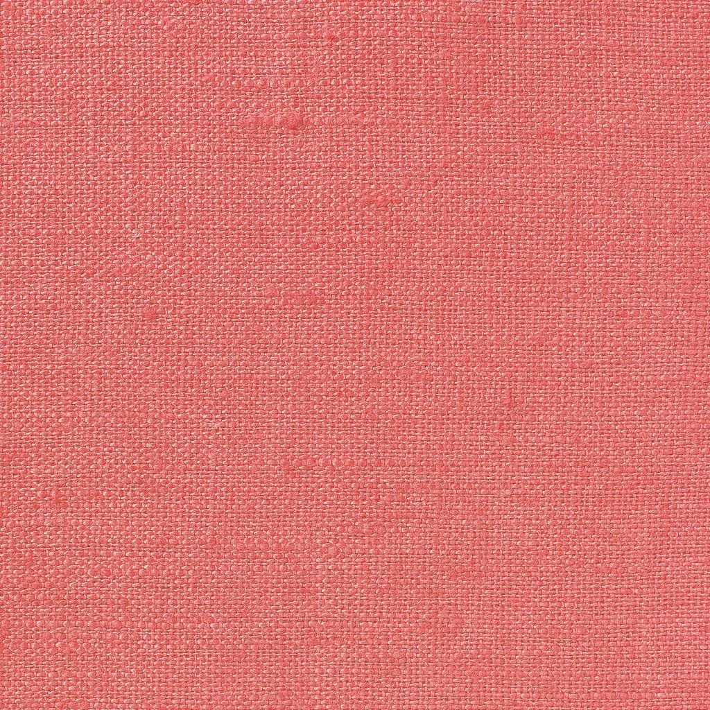 Light Weight Plain Linen Coral