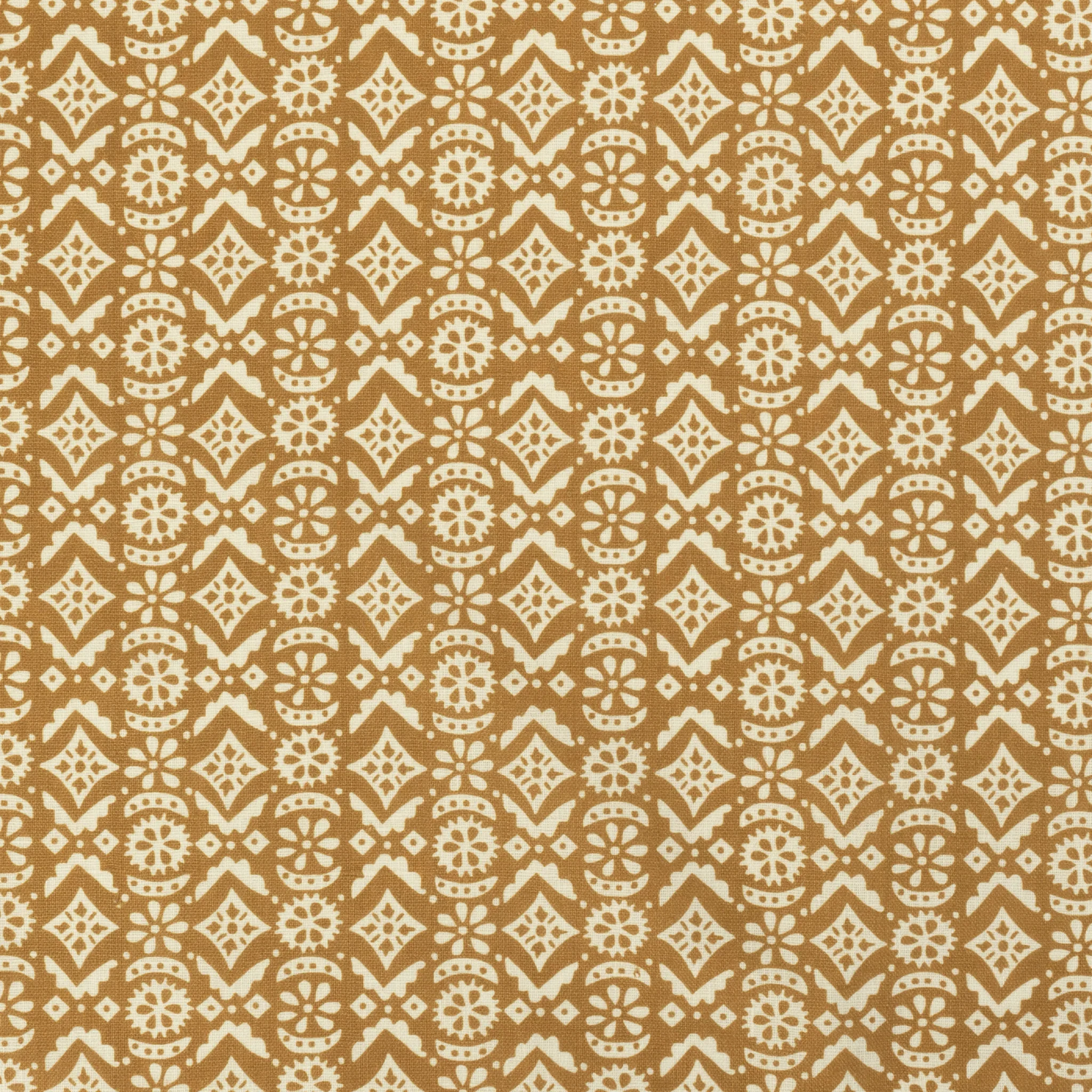 Hawelka Dual Use Printed Linen Old Gold/Oyster