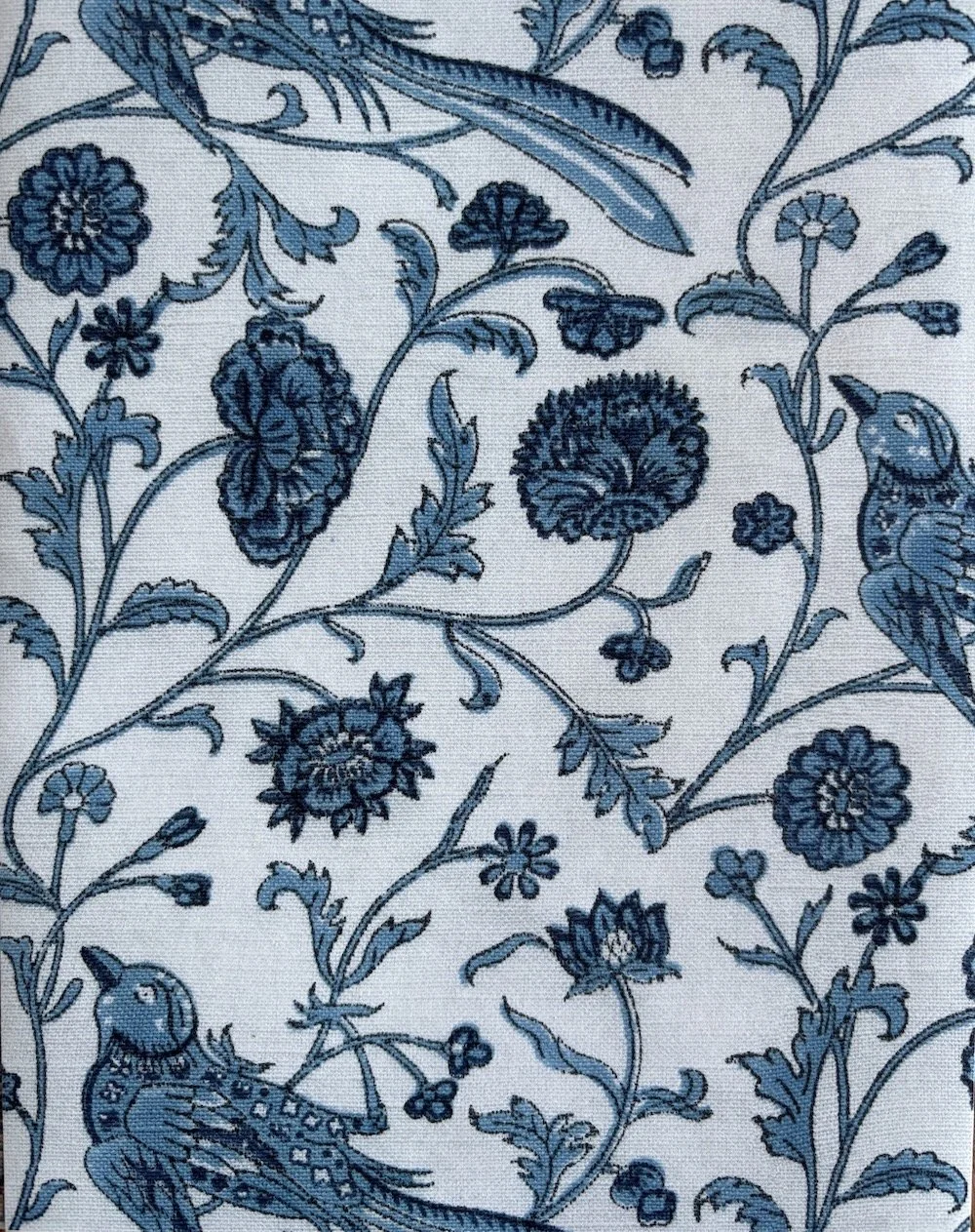 Birds of Paradise | Indigo on Ivory