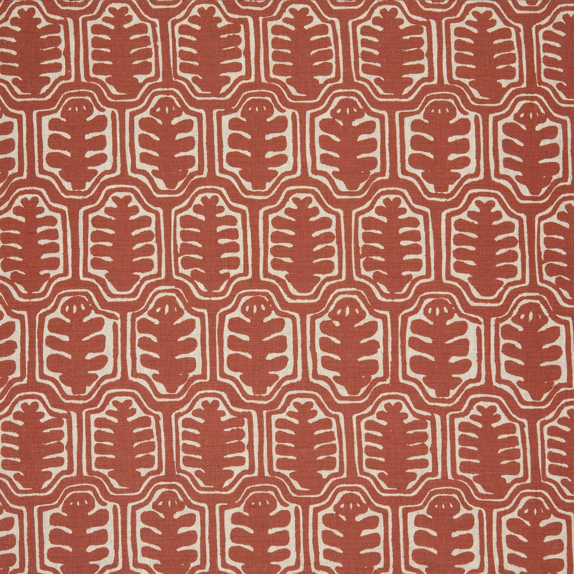 Inuit Dual Use Printed Linen Rust/Natural