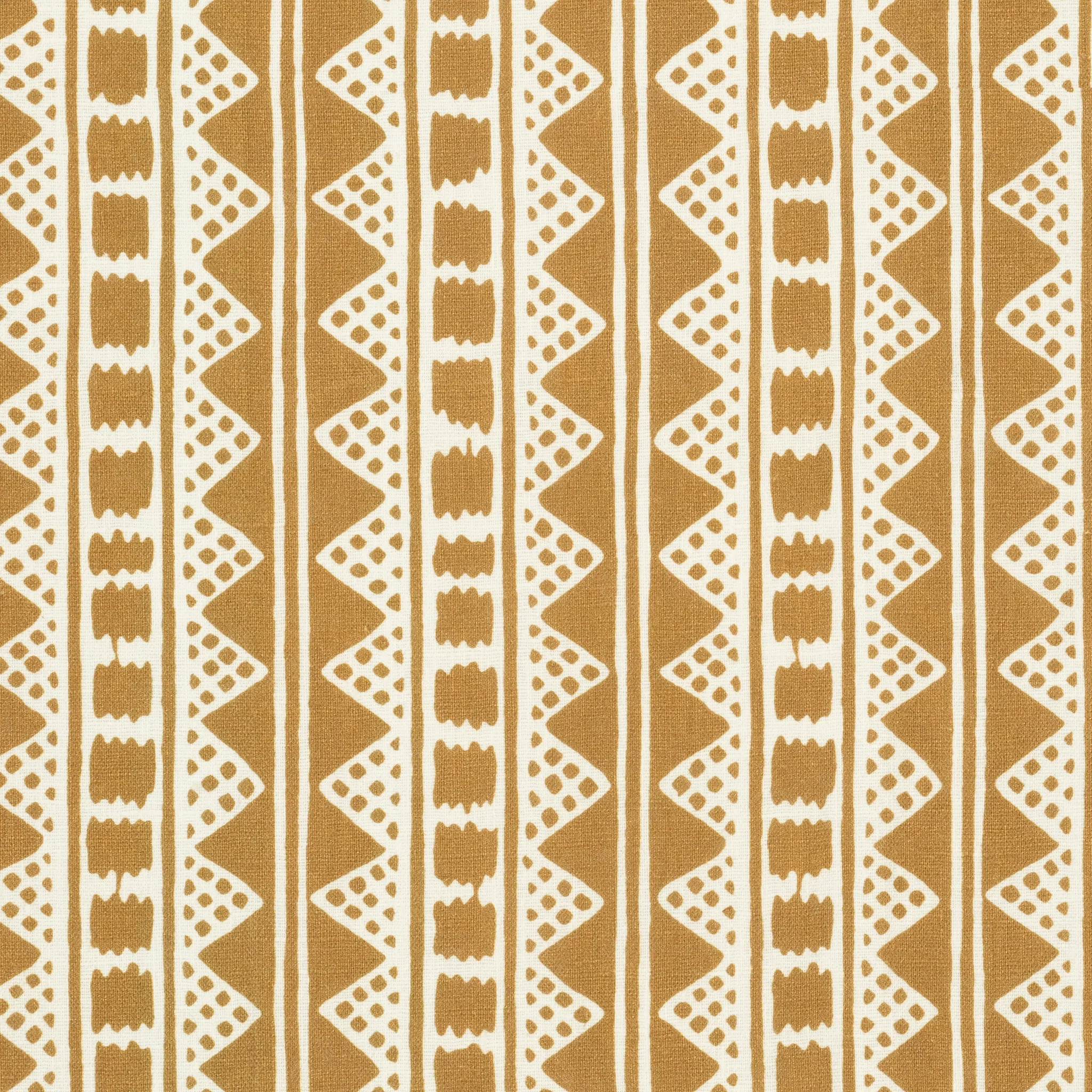 Kitezh Dual Use Printed Linen in Old Gold/Oyster