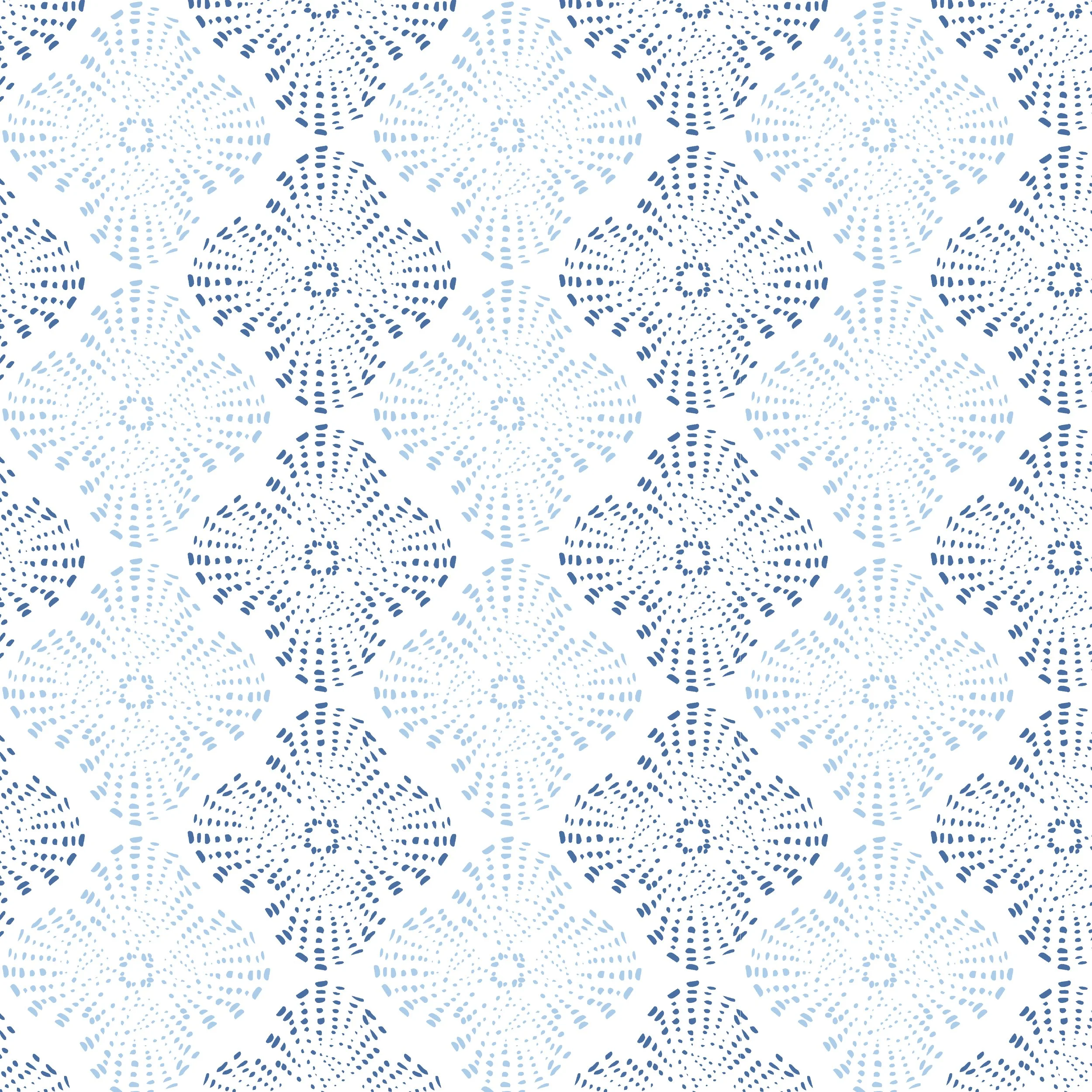 Gili Wallpaper | Ocean & Cloudy Blue
