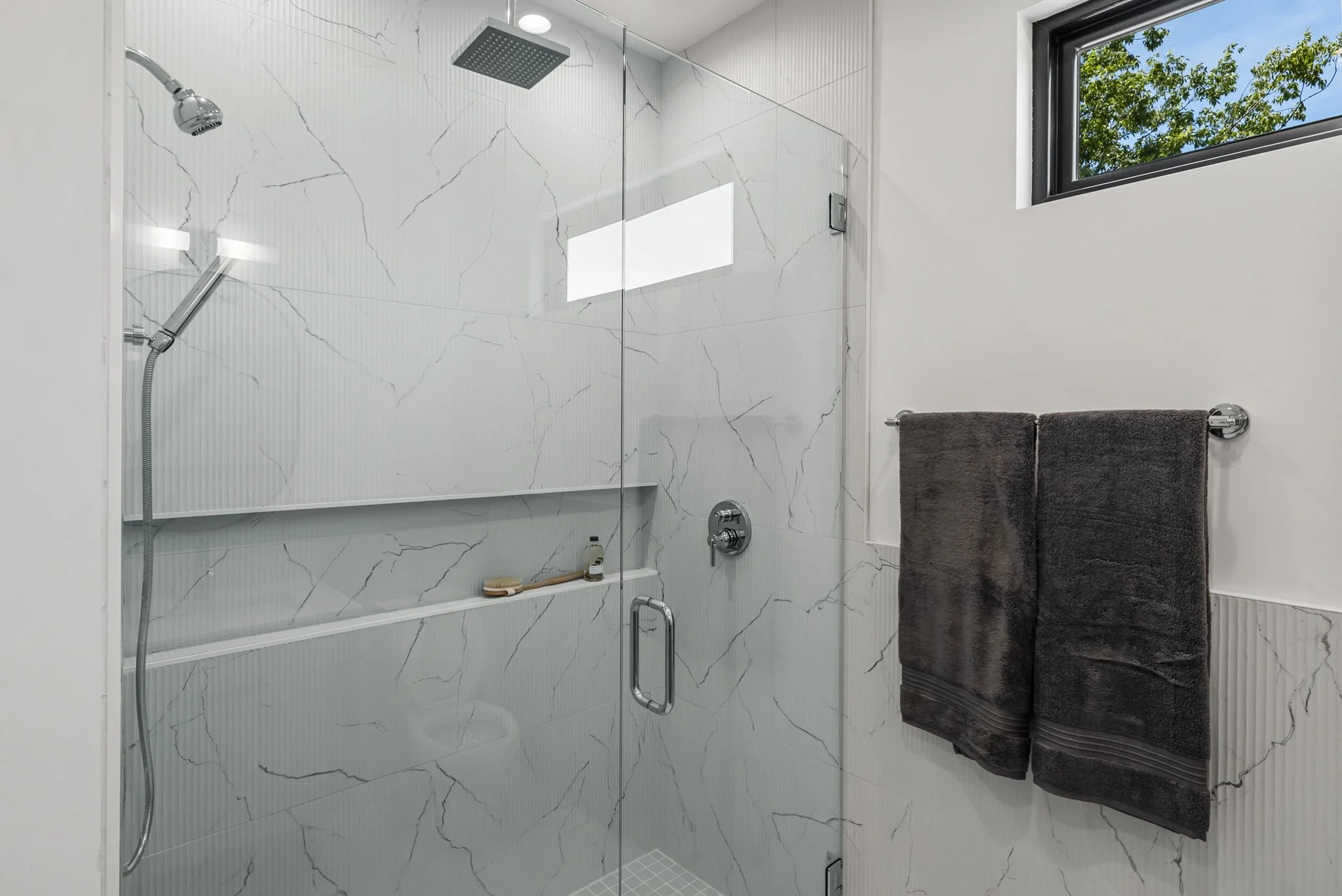 Unit 2 Primary spa shower with 3 shower heads