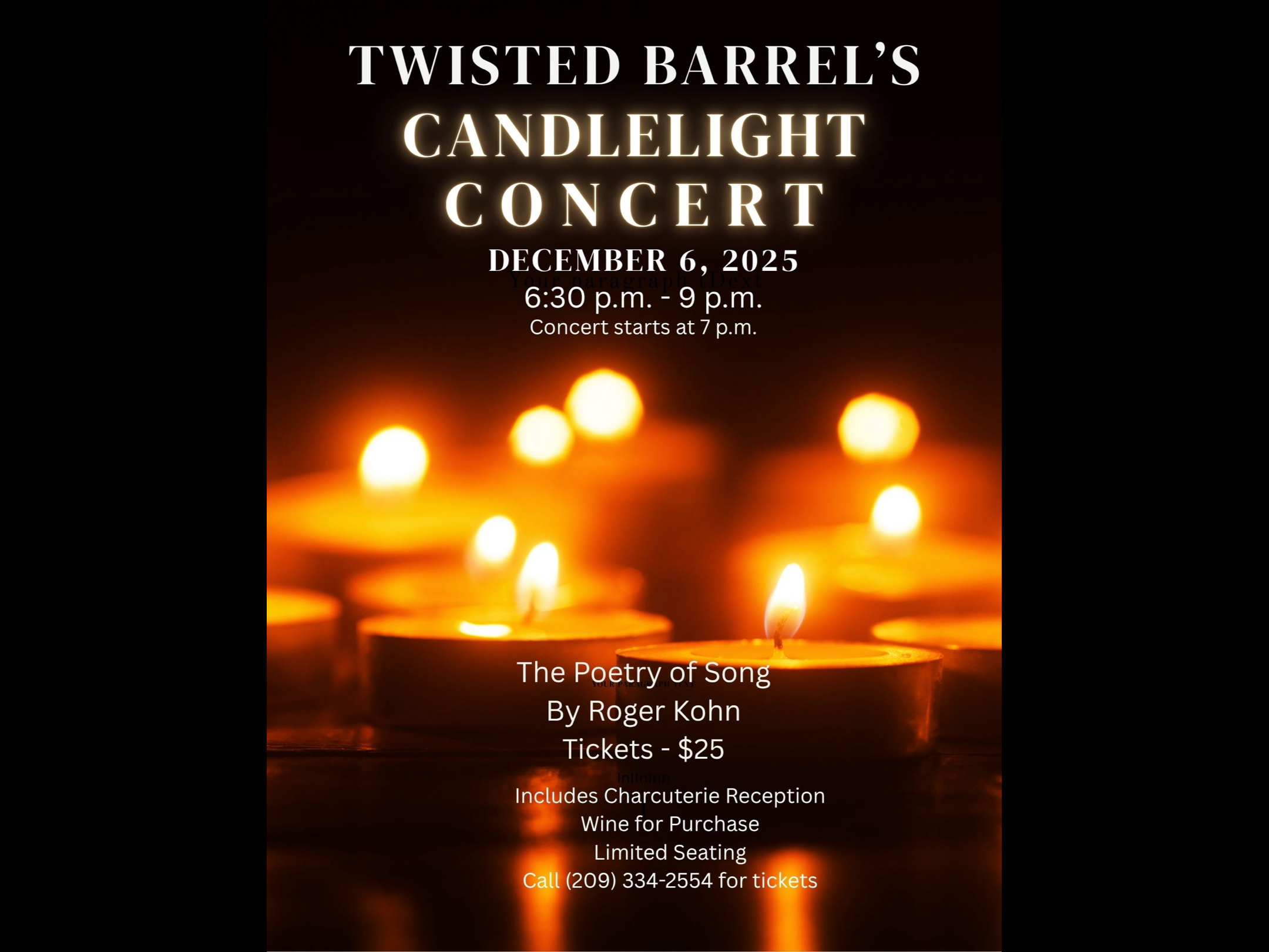 Twisted Barrel's Candlelight Concert