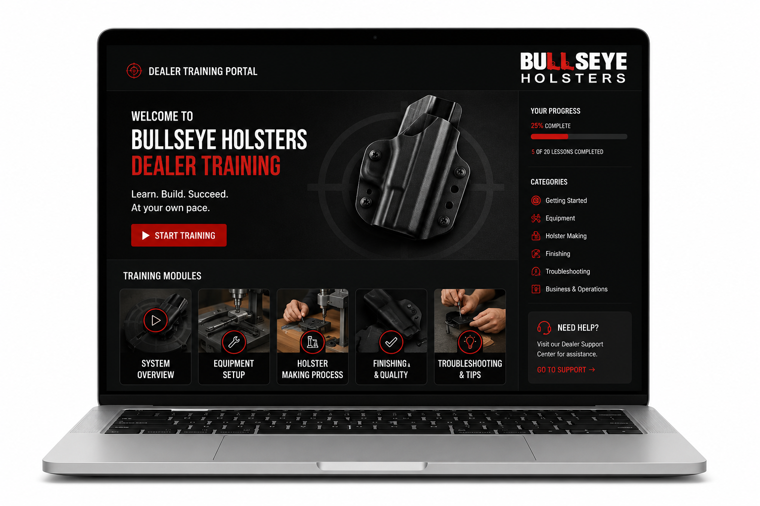 Bullseye Holsters Launches Online Dealer Training Platform
