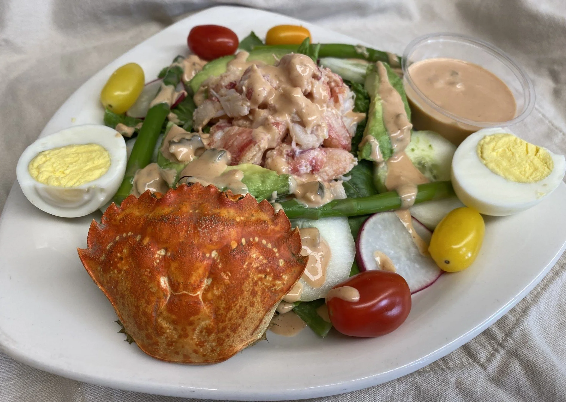 Plate of Crab Louie Salad Recipe