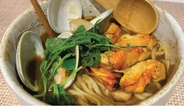 Bowl of Green Crab Ramen Recipe