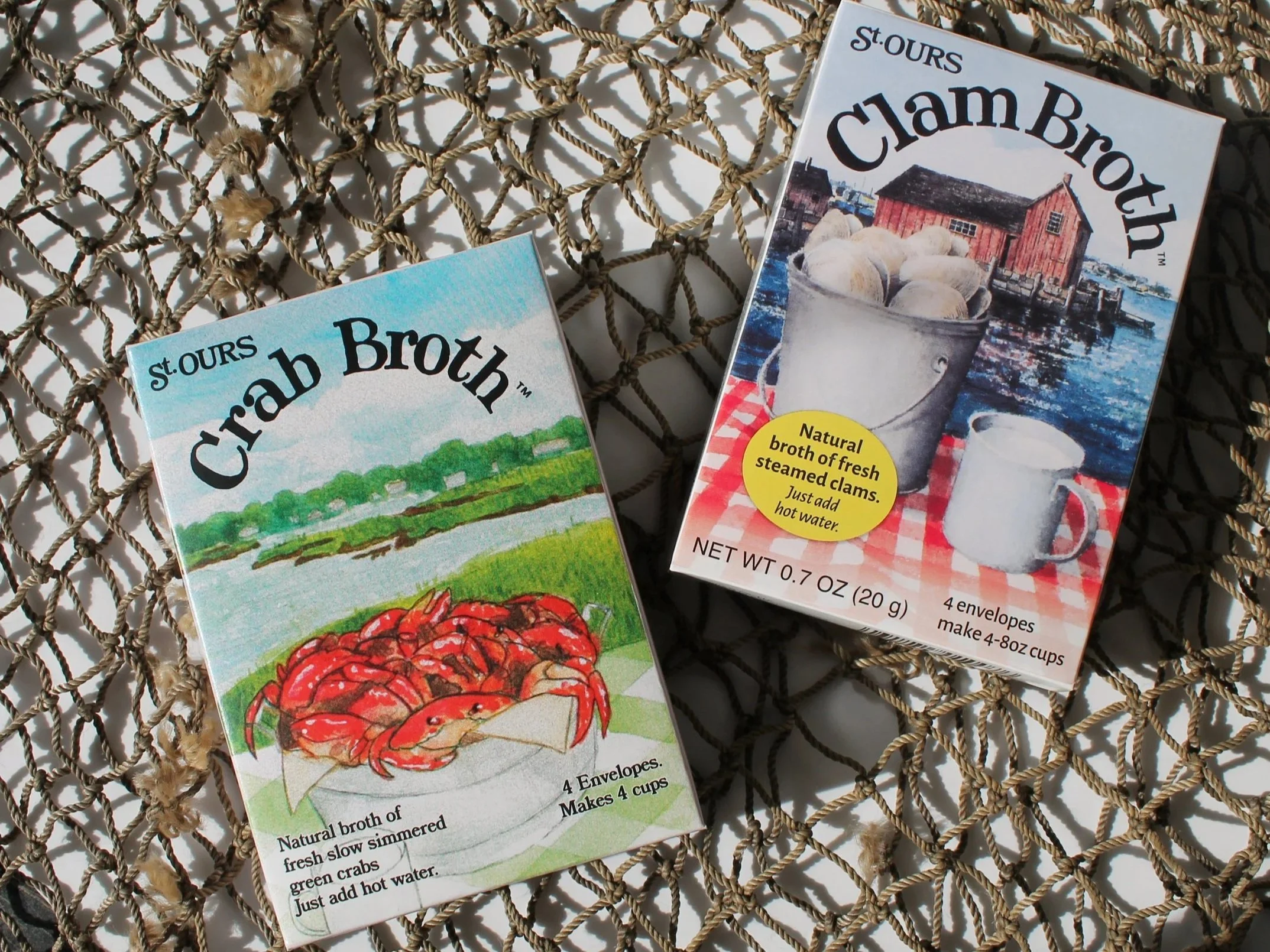 Green Crab Broth and Clam Broth from St. Ours and Company