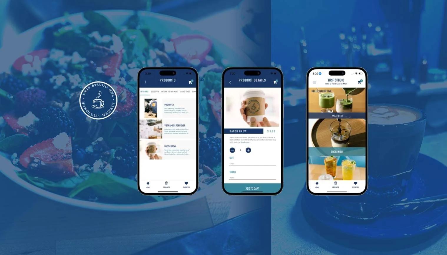 Drip Studio HNL App, Skip the Line and Sip Smarter
