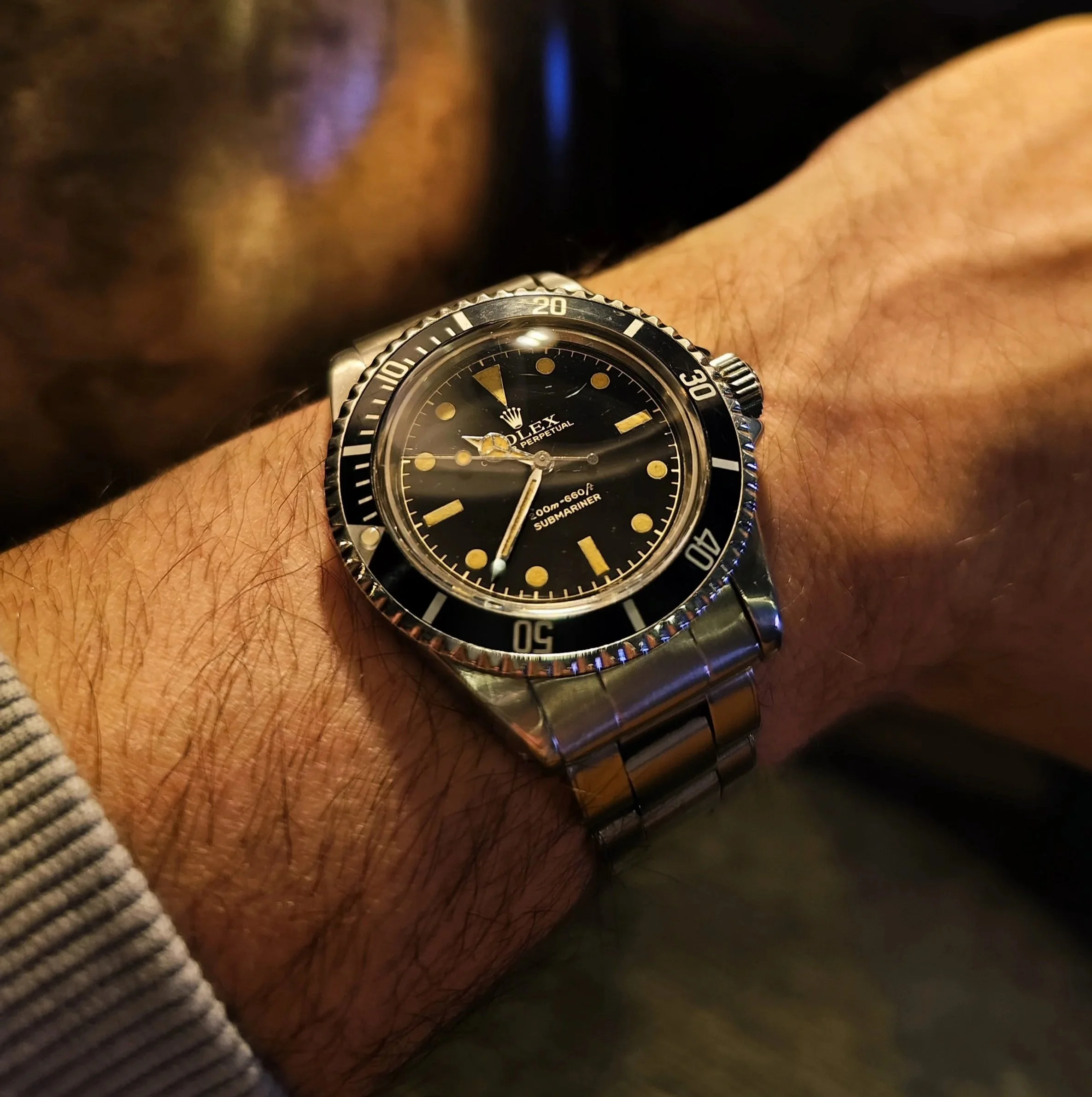 Rolex Submariner ref: 5513. Gilt PCG. 1963