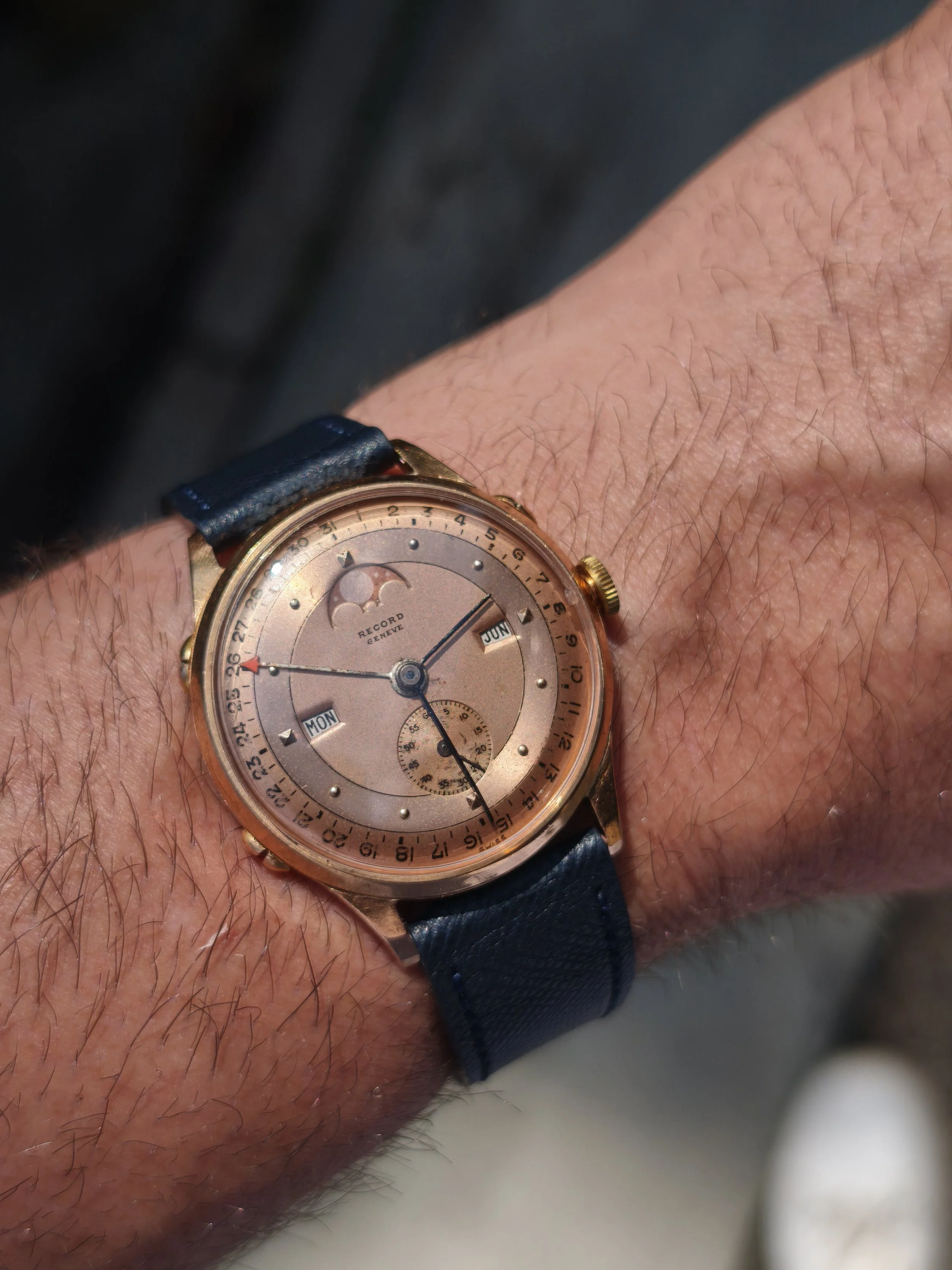 Record Datofix , Triple Calendar Moonphase. Late 40's