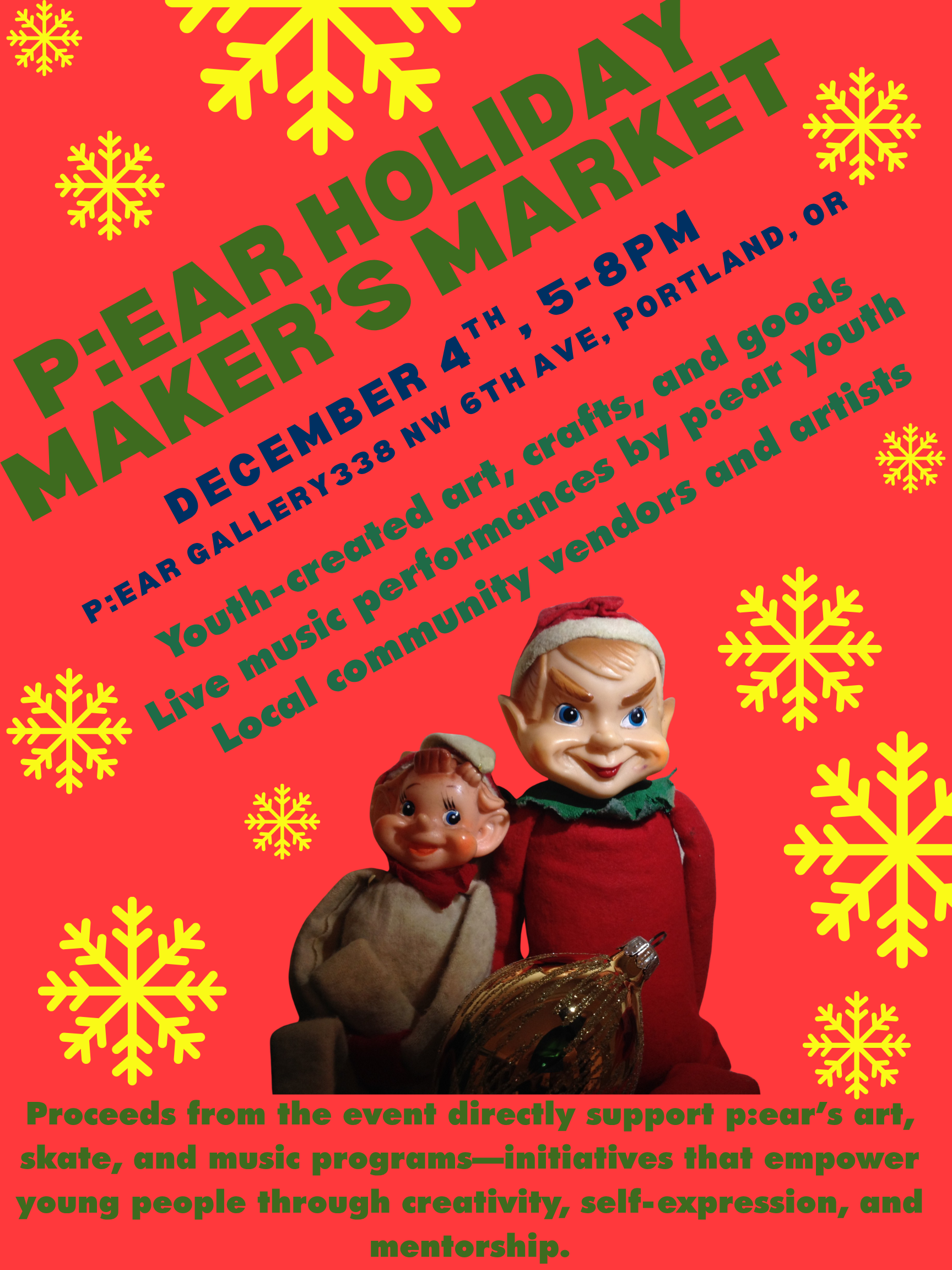 p:ear Annual Holiday&nbsp;Makers Market&nbsp;