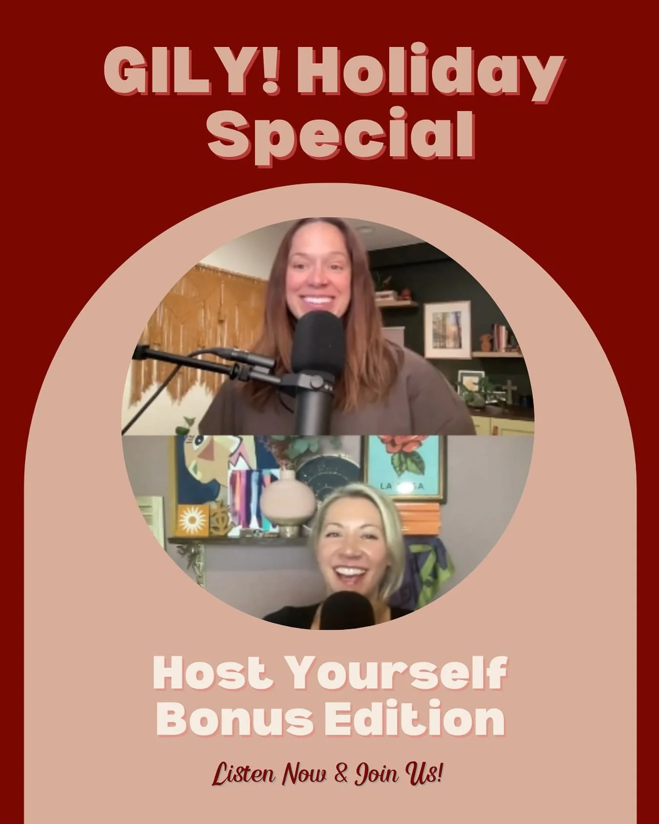 ✨ Our bonus holiday episode just dropped!
We&rsquo;re doing the holidays differently.
What if you could host yourself while hosting everyone else? 💛

Come listen to the Holiday Special: Host Yourself &mdash; then join us on Zoom for four cozy lunch-