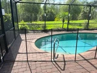 Simple removable pool safety fence installation