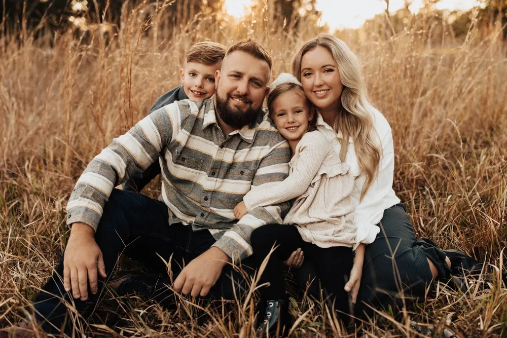 Owner of Lifeguard Pool Safety Fence with his family