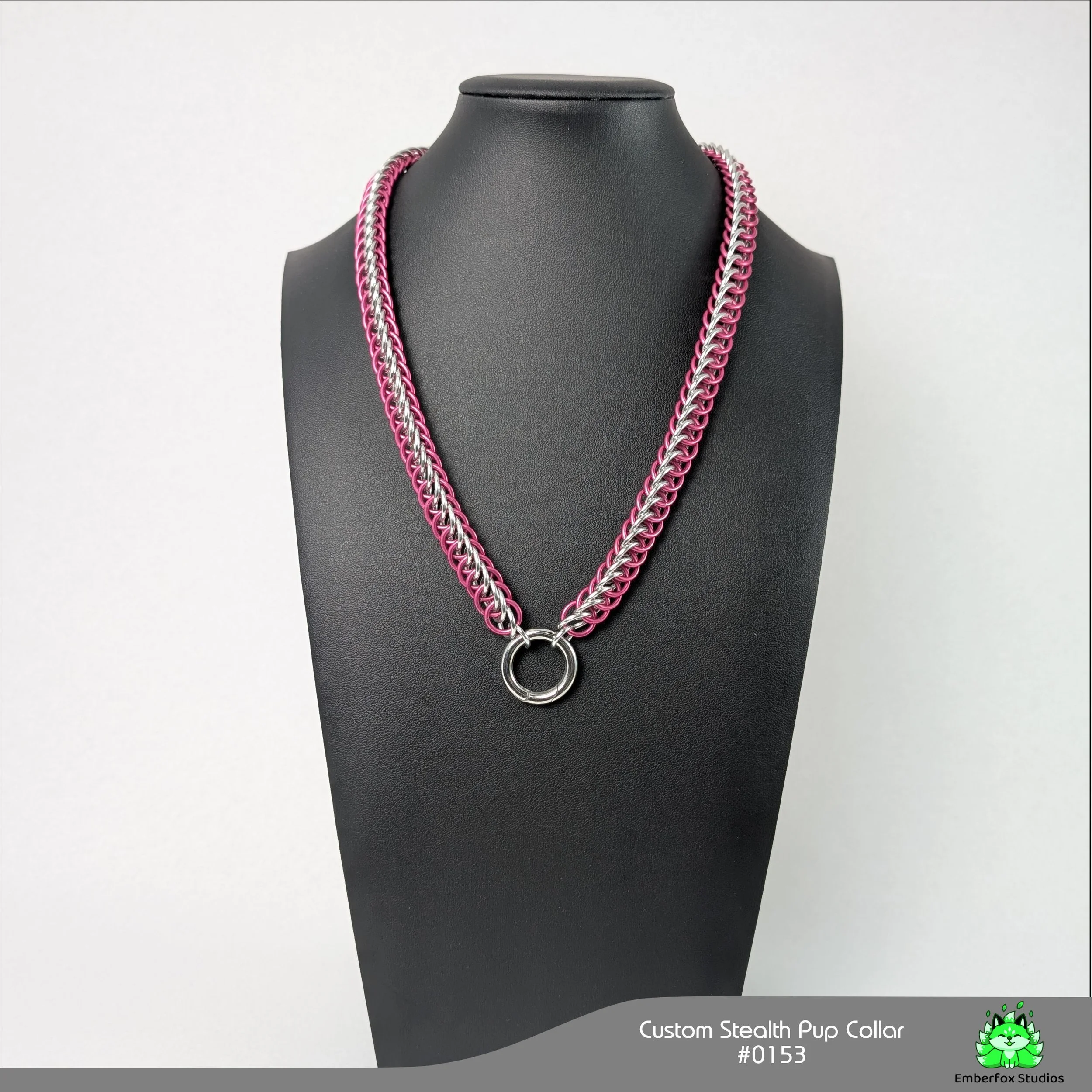 #0153 - Half-Persian - Pink, Bright Aluminum - 20"